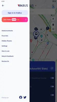 ViaBus android App screenshot 2
